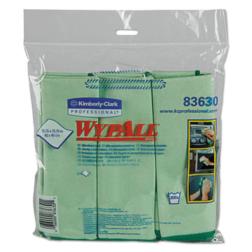 WypAll® Microfiber Cloths, Reusable, 15 3-4 X 15 3-4, Green, 24-carton freeshipping - TVN Wholesale